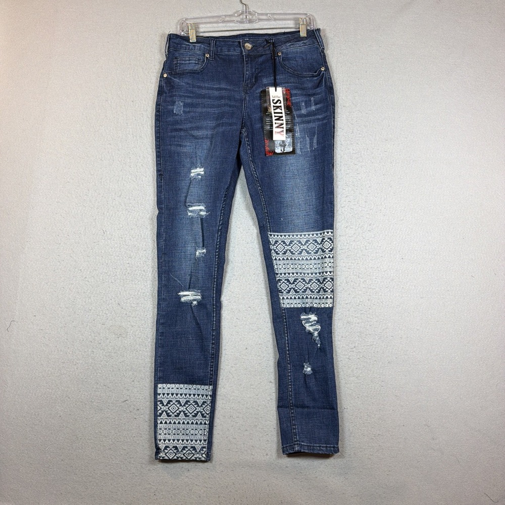 Cowgirl Tuff Co Denim Jeans Aztec Skinny Sz 29Short Western Rodeo Cowgirl NWT